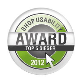 Top5-Sieger beim Shop-Usability-Award 2012